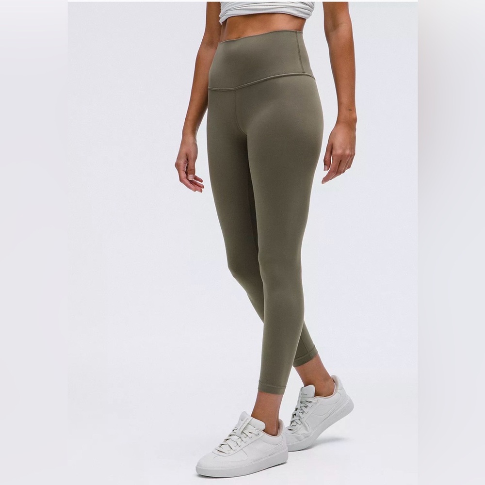 Lululemon High-Rise Olive Green Leggings